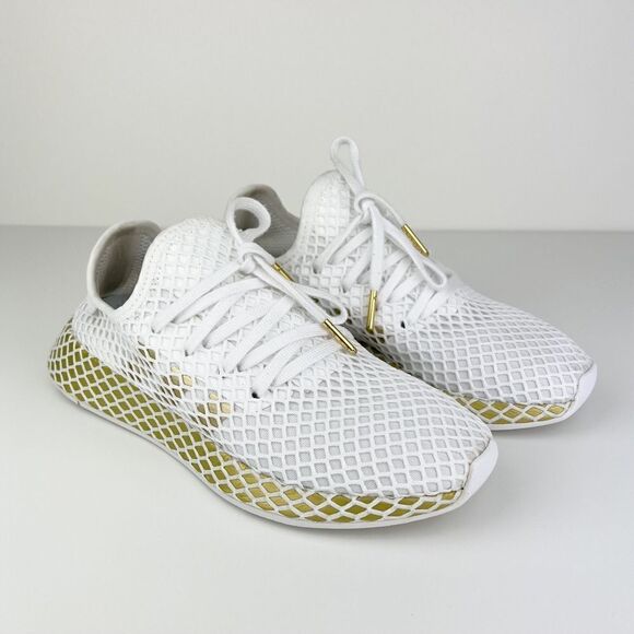 Adidas Deerupt Runner White Gold - Picture 1 of 9